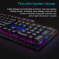 Frendorf | Rapoo V500 PRO Mixed Light 104 Tasten Desktop Laptop Computer Spiel Esports Büro Zuhause Tippen Kabelgebunden Mechanische Tastatur (Rote Achse)