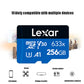 Frendorf | Lexar 633x 256GB Hochgeschwindigkeits-Handykamera-Speicher TF-Karte Switch-Erweiterung Dashcam-Speicher Flash-Speicherkarte