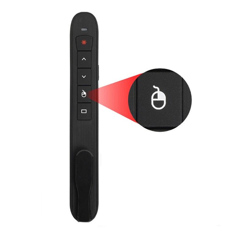 Frendorf | Wiederaufladbarer RF 2.4G Wireless Presenter mit Air Mouse PowerPoint-Fernbedienung