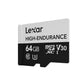 Frendorf | Lexar MicroSDHC 64GB Hochleistungs-Speicherkarte Fahrrekorder Sicherheitsüberwachung TF-Karte Videokarte