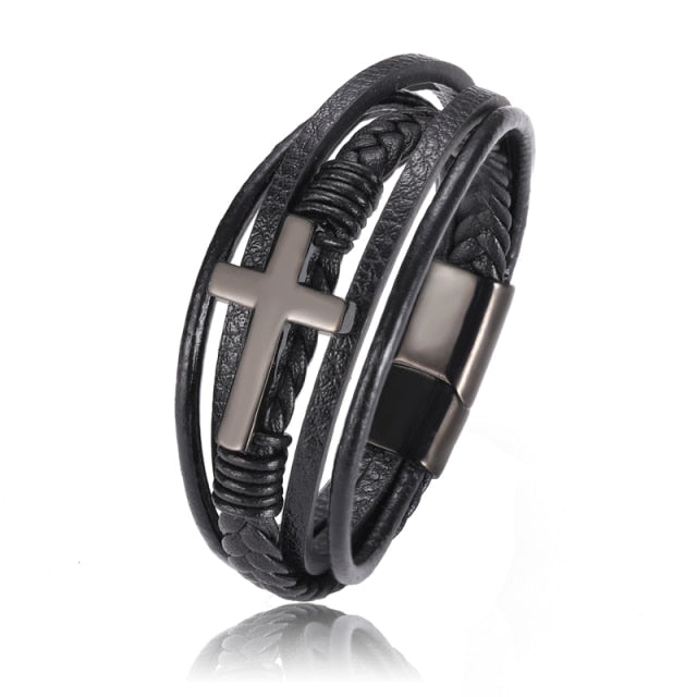 Frendorf | ZenBrace Männer Chakra Armband | Natürliche Heilsteine | Energieausgleich | Stilvolle Männeraccessoires