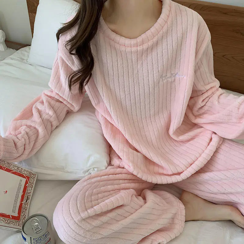 Frendorf | Winter-Pyjama-Set aus weichem Samt