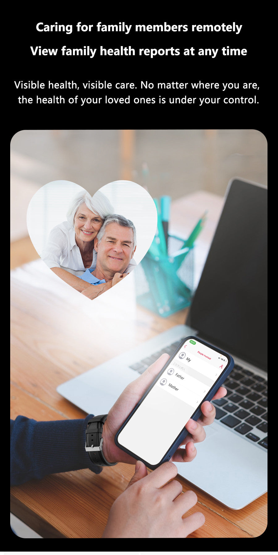 Frendorf | ECG Smartwatch mit Blutdrucküberwachung – Entwickelt für aktives Leben