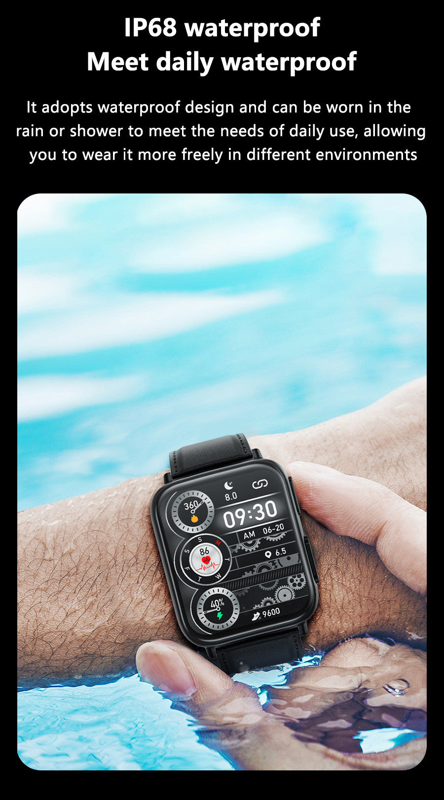 Frendorf | ECG Smartwatch mit Blutdrucküberwachung – Entwickelt für aktives Leben