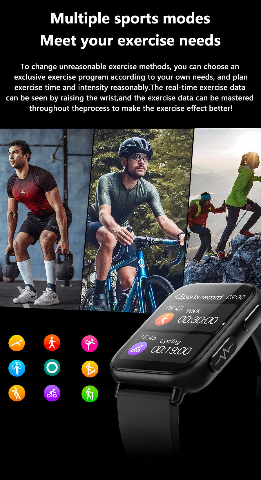 Frendorf | ECG Smartwatch mit Blutdrucküberwachung – Entwickelt für aktives Leben