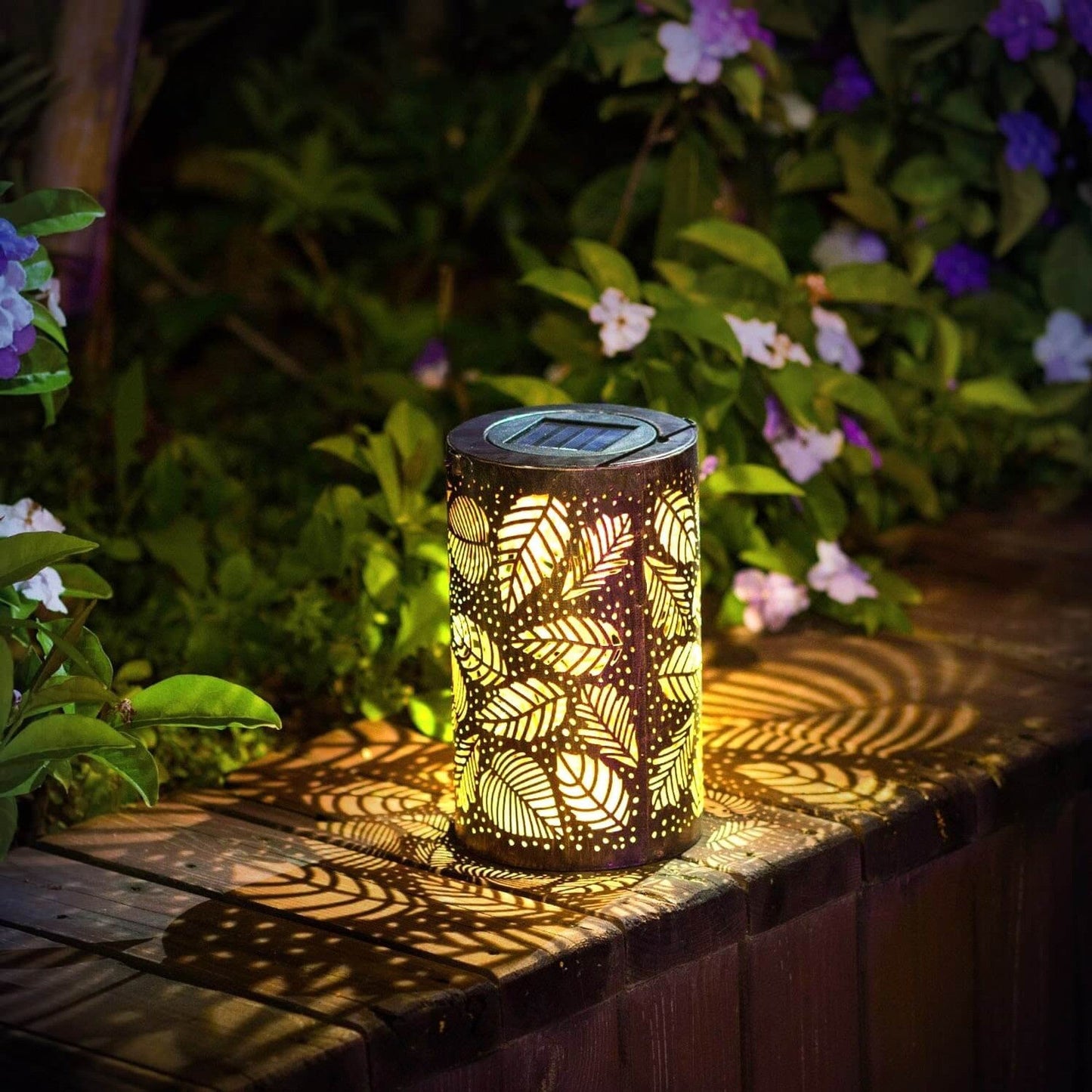 Frendorf | LumaLeaf Leuchtendes Blatt Laterne | Dekolicht | LED Gartenlampe | Außenbeleuchtung | Stimmungslicht für Garten & Terrasse