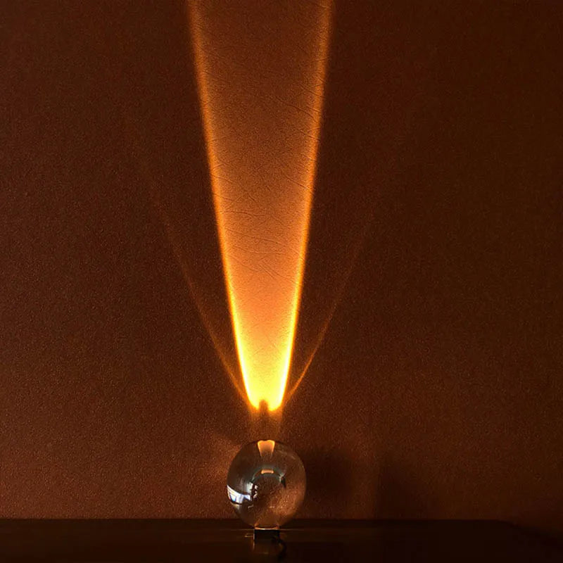 Kristall-LED-Tischlampe "Auge des Himmels" – Italienische Designer-Nachttischprojektorlampe für Wohn- und Schlafzimmerdekoration
