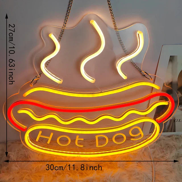 Frendorf | GlowBite Neon Fastfood Natlys – Schaffe eine trendige und lustige Atmosphäre