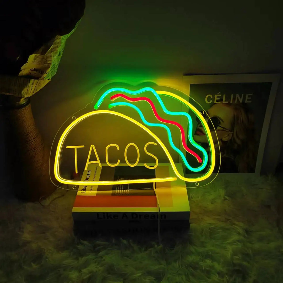 Frendorf | GlowBite Neon Fastfood Natlys – Schaffe eine trendige und lustige Atmosphäre