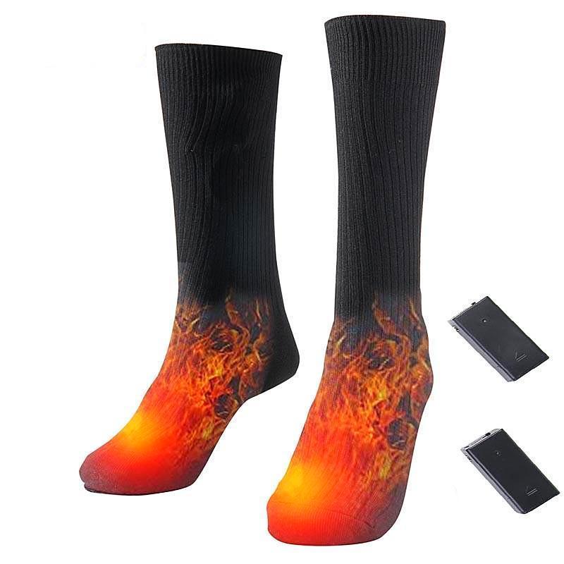 Frendorf | #1 Beheizte Socken Baumwolle Elektrisch Thermisch Warmhalter Winter Batteriewärmende Socken