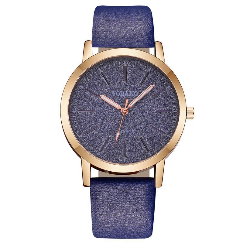 Frendorf | s Hochwertige Mode Frauen Damen Simple Uhren Genf Kunstleder Analog Quarz Armbanduhr Uhr Geschenke