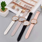 Frendorf | s Hochwertige Mode Frauen Damen Simple Uhren Genf Kunstleder Analog Quarz Armbanduhr Uhr Geschenke