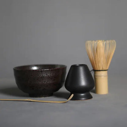 Frendorf | Zenmatcha Teezeremonie Set – Komplettes Matcha Geschenkeset mit Bambusbesen und Schale