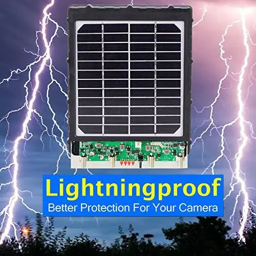 Frendorf | Solar Panel Kit 12V/6V/9V mit 8000mAH wiederaufladbarer Lithium-Batterie, Outdoor-wasserfest für alle Wildkameras, Jagd- & Trailkameras | BL8000