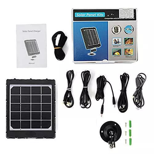 Frendorf | Solar Panel Kit 12V/6V/9V mit 8000mAH wiederaufladbarer Lithium-Batterie, Outdoor-wasserfest für alle Wildkameras, Jagd- & Trailkameras | BL8000