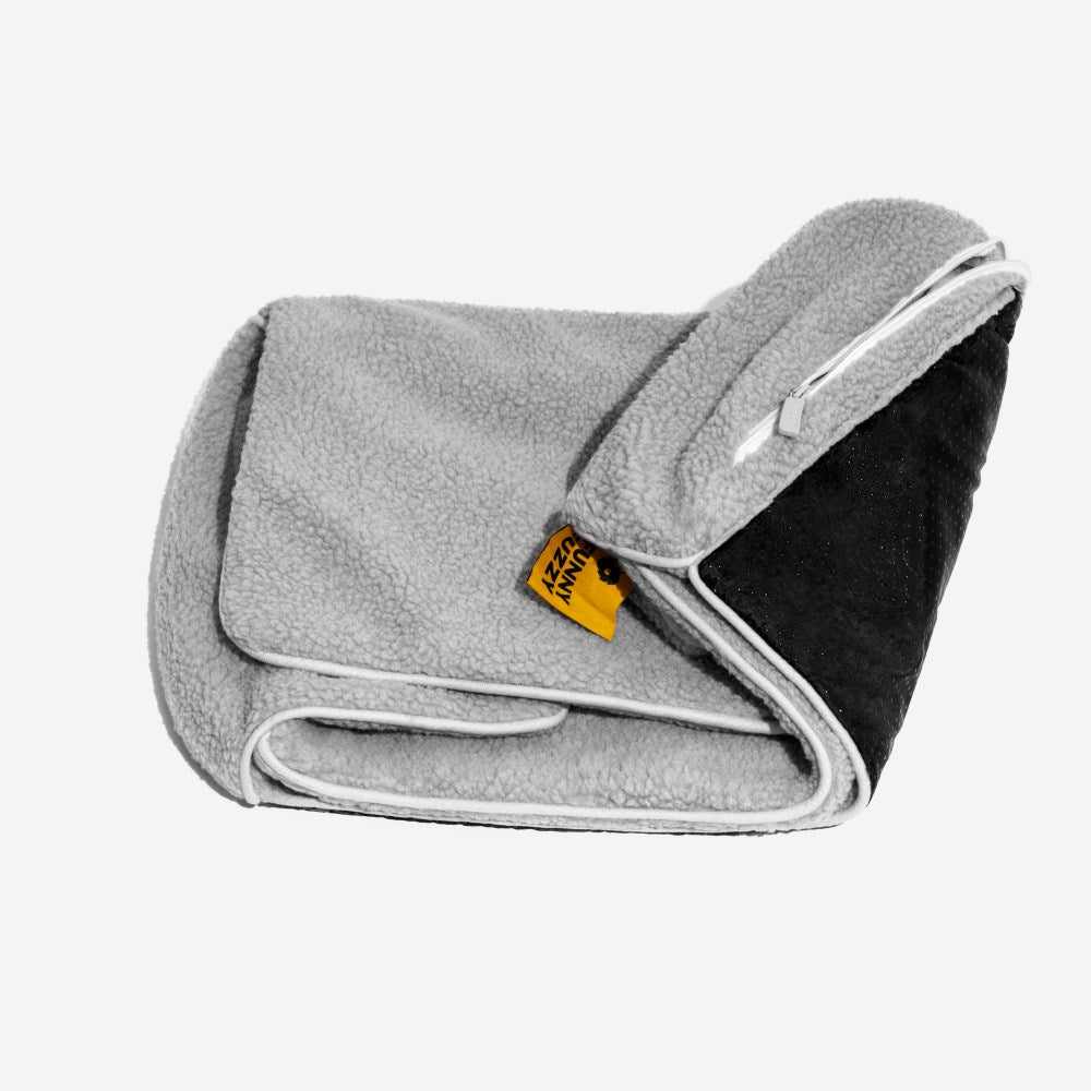 Bettdecke - Trendy gestreifte Kunstlammwolle doppellagiges Hunde- und Katzensofa-Bett
