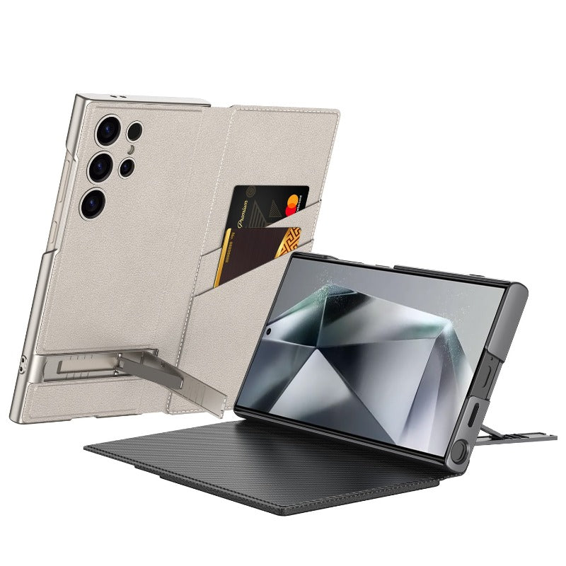 Frendorf | Triumph Flip Leder Brieftasche Handyhülle mit Ständer für Samsung Galaxy S24