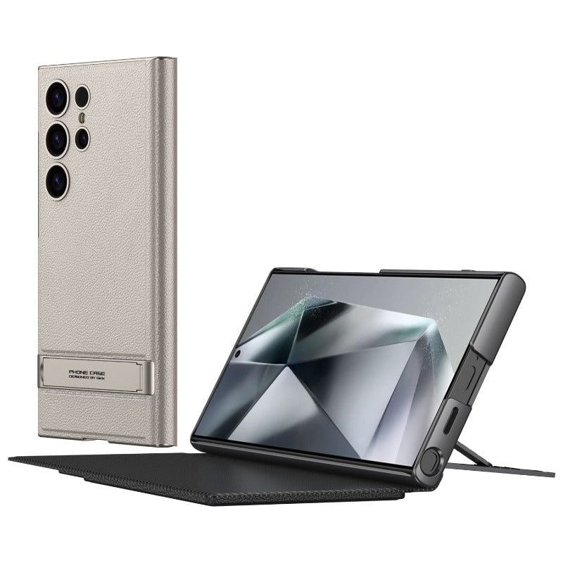 Frendorf | Triumph Flip Leder Brieftasche Handyhülle mit Ständer für Samsung Galaxy S24