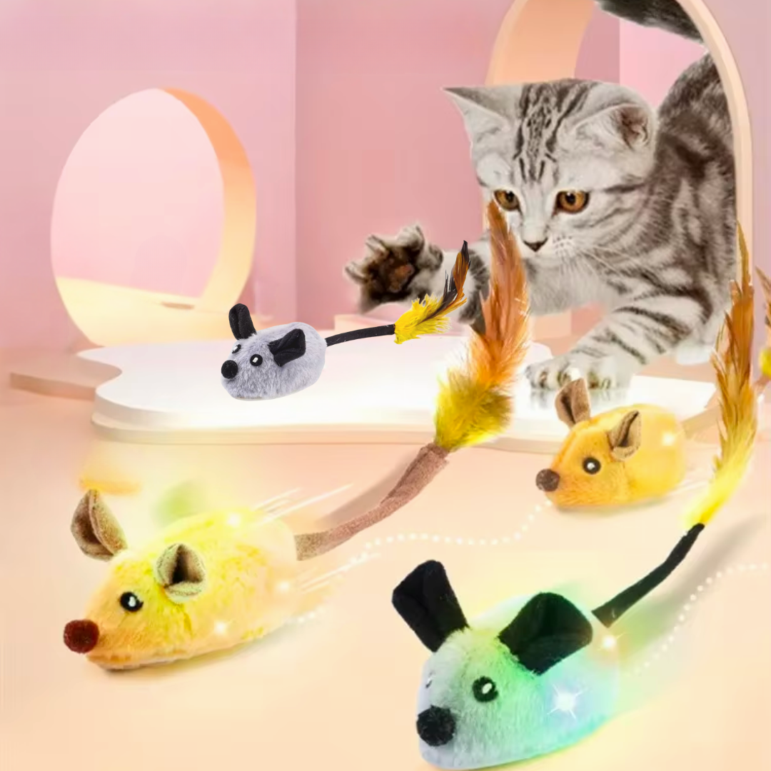 Frendorf | Turbo Muis met Licht & Geluid - Het Zelf-Spelende Speelgoed voor Jouw Kat!