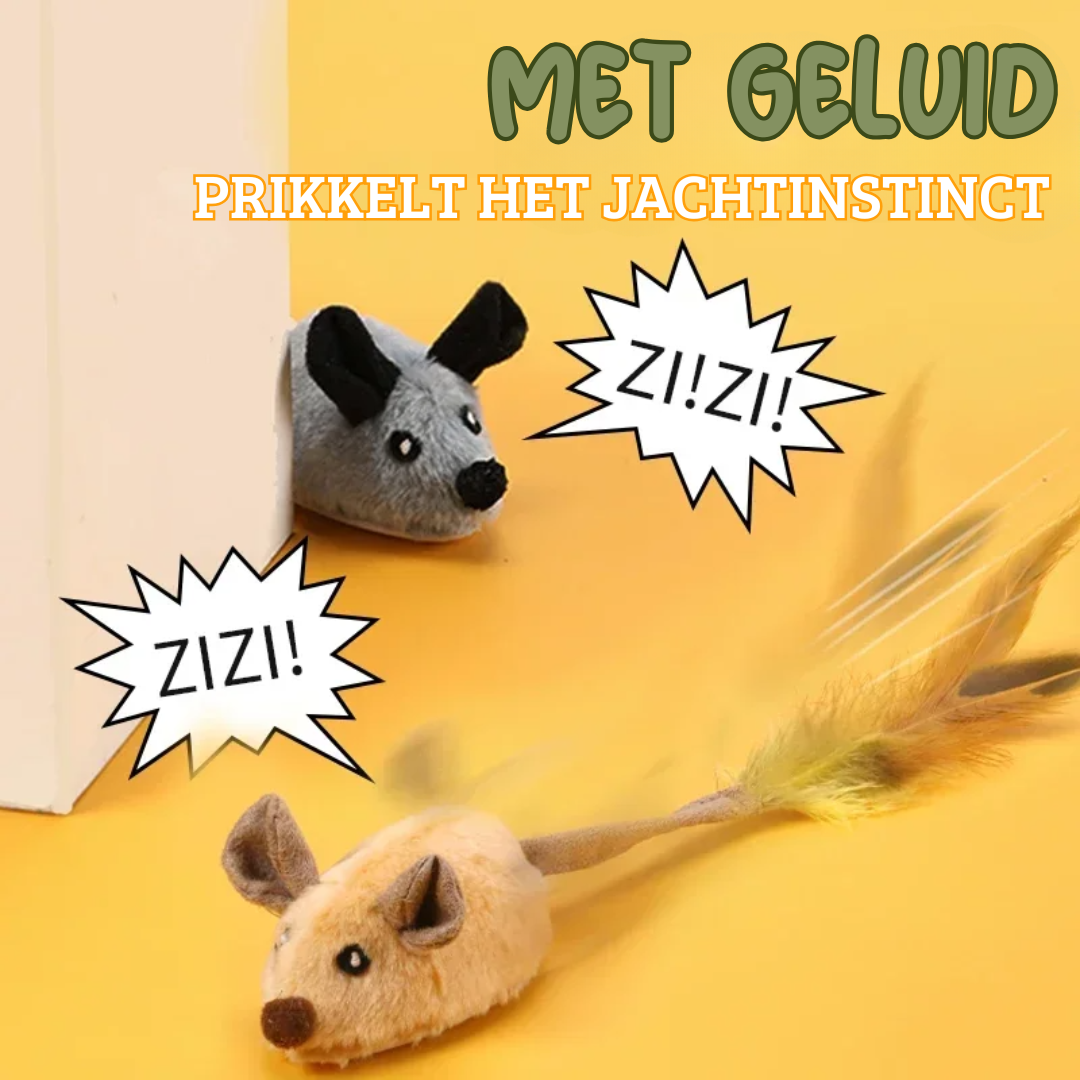 Frendorf | Turbo Muis met Licht & Geluid - Het Zelf-Spelende Speelgoed voor Jouw Kat!