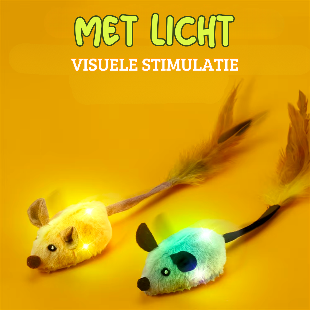Frendorf | Turbo Muis met Licht & Geluid - Het Zelf-Spelende Speelgoed voor Jouw Kat!