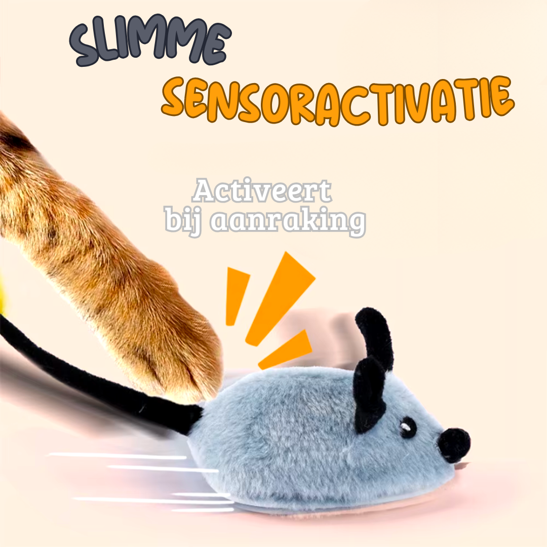 Frendorf | Turbo Muis met Licht & Geluid - Het Zelf-Spelende Speelgoed voor Jouw Kat!