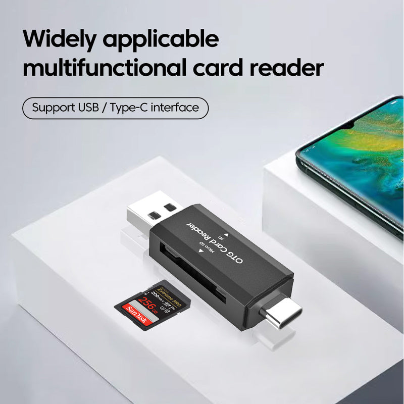 Frendorf | 2 in 1 USB Type-C SD und TF Kartenleser Adapter
