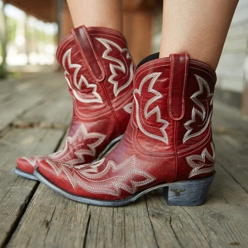 Frendorf | Bestickte Cowboystiefel aus Leder