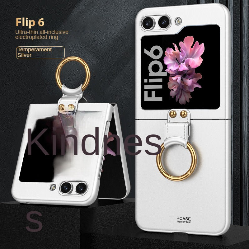 Frendorf | Ultra dünne einfarbige Hülle mit Ring für Samsung Z Flip 6