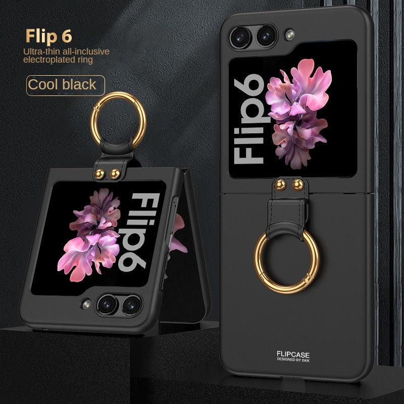 Frendorf | Ultra dünne einfarbige Hülle mit Ring für Samsung Z Flip 6