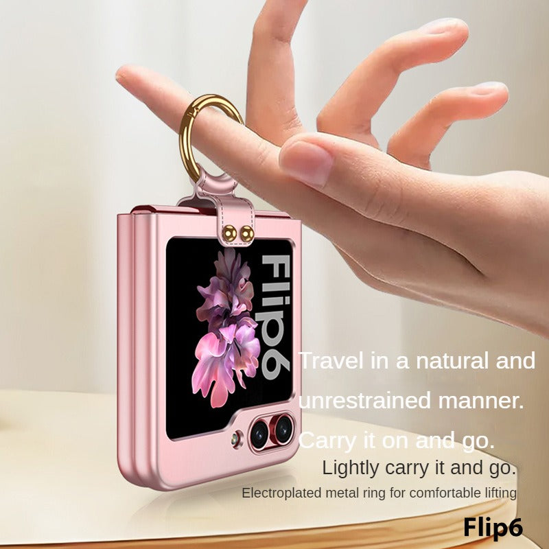 Frendorf | Ultra dünne einfarbige Hülle mit Ring für Samsung Z Flip 6