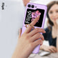 Frendorf | Ultra dünne einfarbige Hülle mit Ring für Samsung Z Flip 6