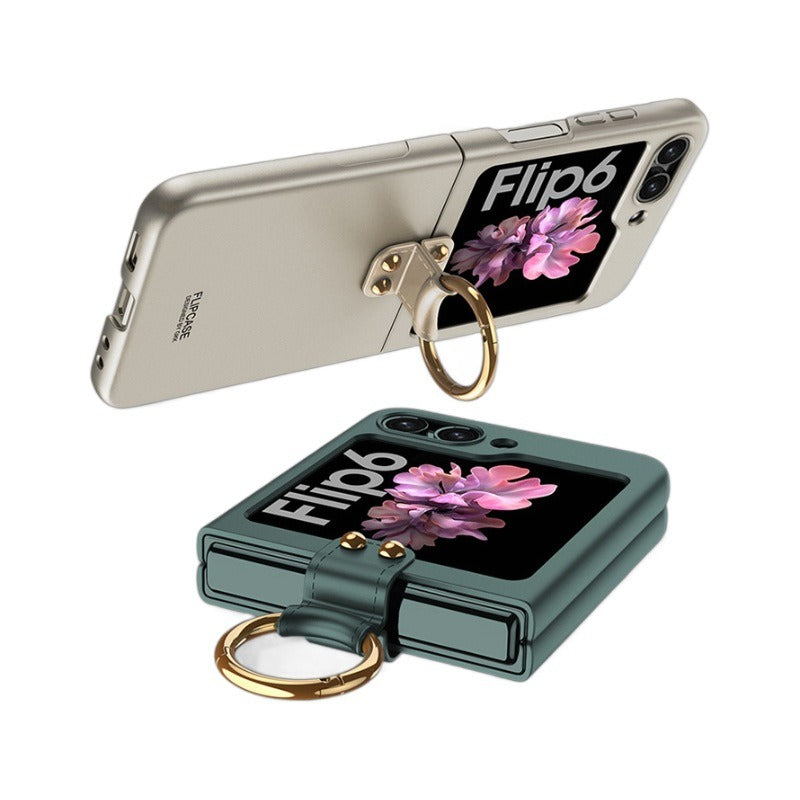 Frendorf | Ultra dünne einfarbige Hülle mit Ring für Samsung Z Flip 6