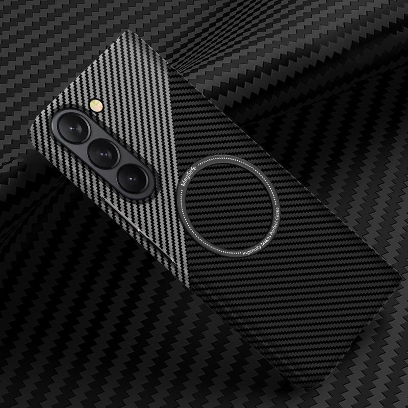 Frendorf | Ultra Dünne Matte Kohlefaser PC Magsafe Hülle Für Samsung Galaxy Z Fold 6
