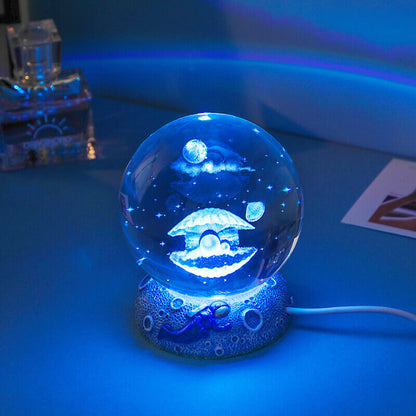 Unterwasserwelt Kristallkugel Nachtlicht