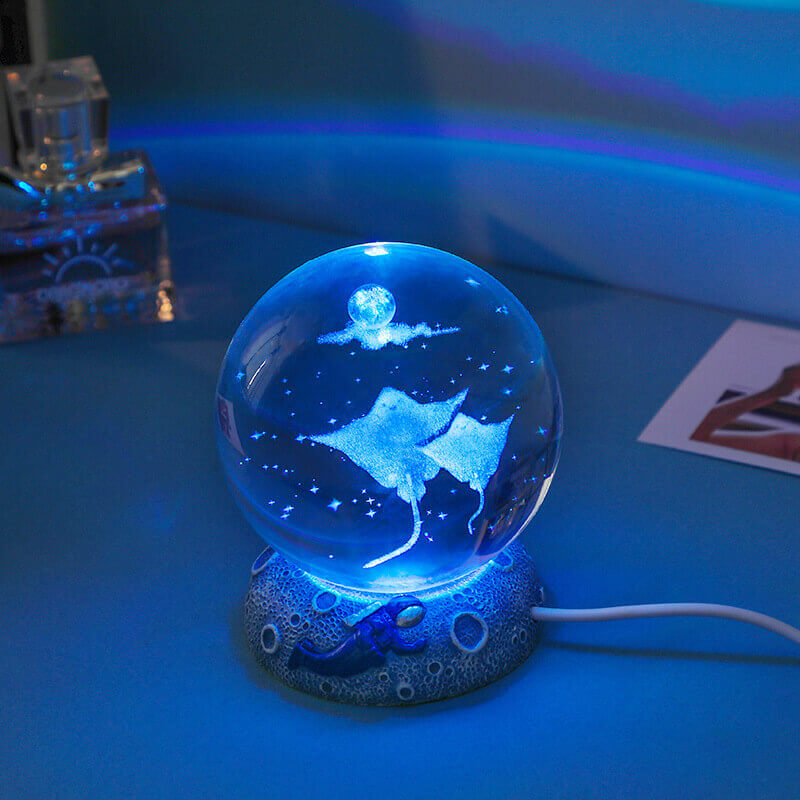 Unterwasserwelt Kristallkugel Nachtlicht