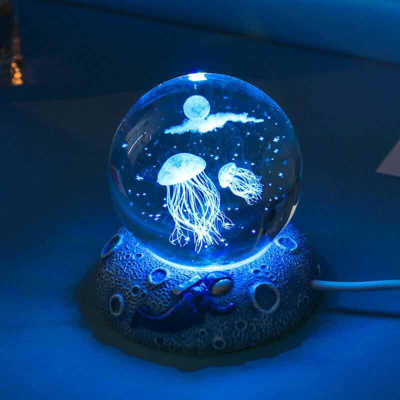 Unterwasserwelt Kristallkugel Nachtlicht