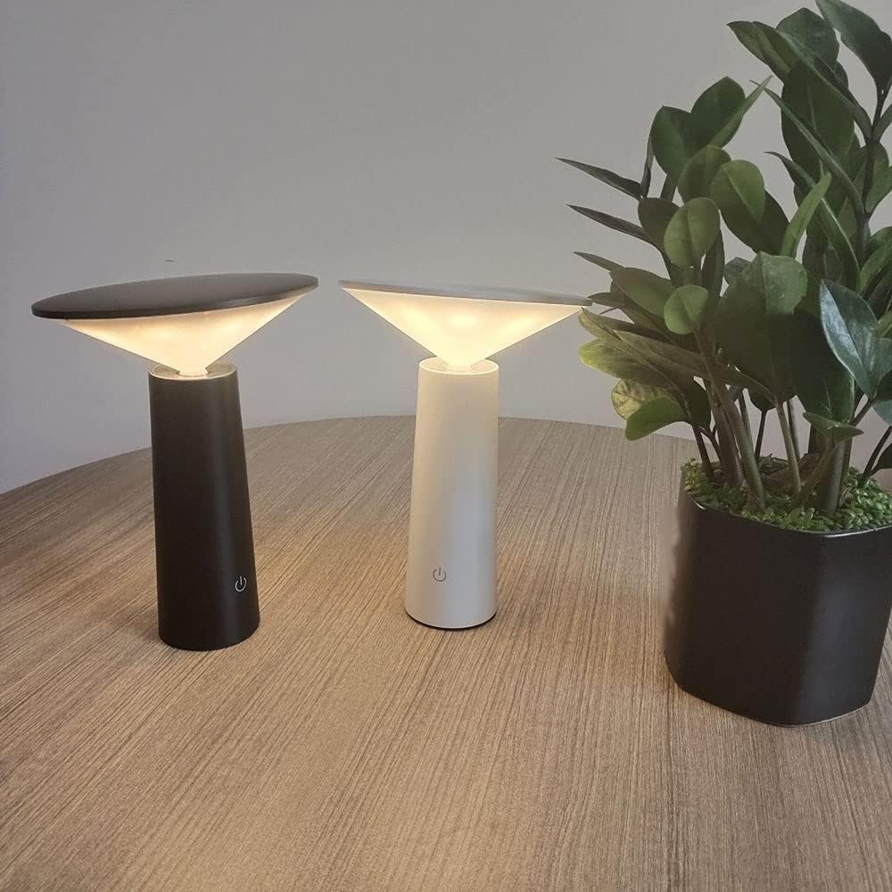 Frendorf | FlexiBright LED Tischlampe für draußen | Einstellbarer Arm | Drehbarer Kopf | Modernes Design | Kabellose Beleuchtung
