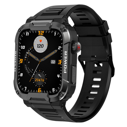 Frendorf | IronPulse X1 Robuste Smartwatch – Stoßfest, Wasserfest & Gesundheitsmonitor