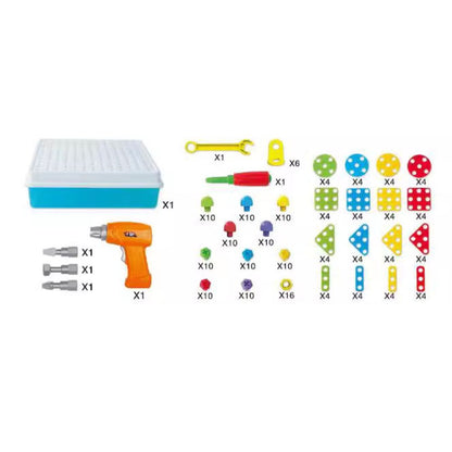 Frendorf | Bausteinschrauben Werkzeugkasten für Kinder