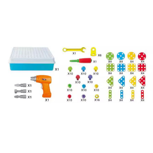 Frendorf | Bausteinschrauben Werkzeugkasten für Kinder