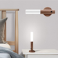 Frendorf | Wandlampe LED Bewegungsmelder Holzlampe