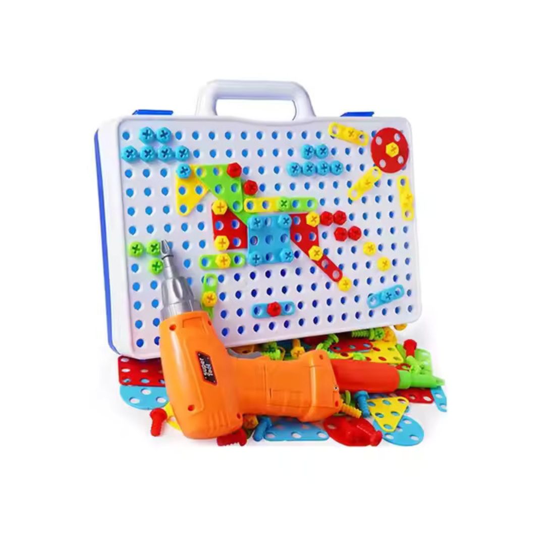 Frendorf | Bausteinschrauben Werkzeugkasten für Kinder