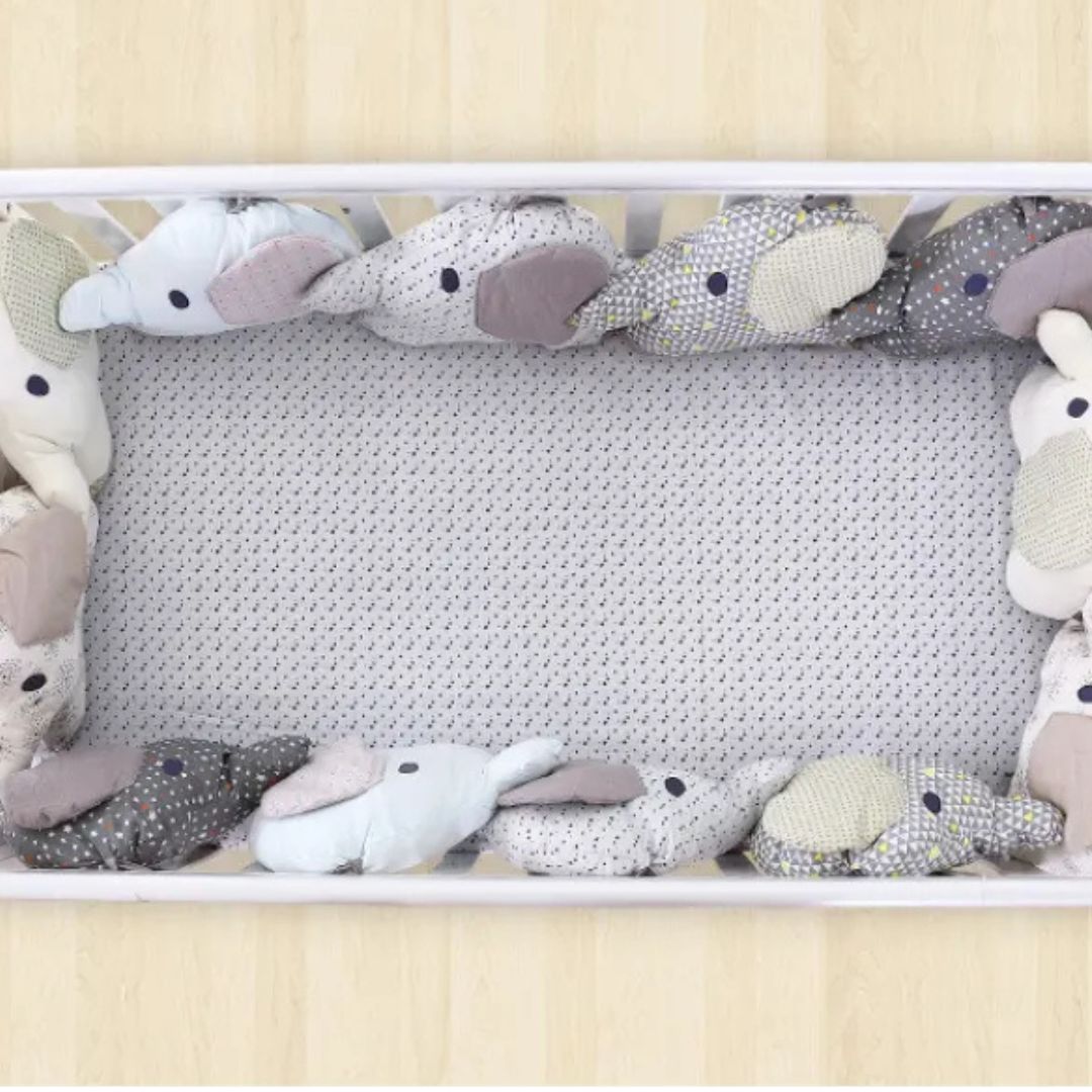 Frendorf | Baby Bettumrandung – Weiche Kinderbett Kissen für Babys