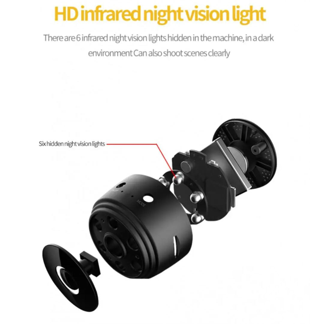 Frendorf | SpyCam Mini Kamera | HD, Drahtlos, Mit Magnethalterung