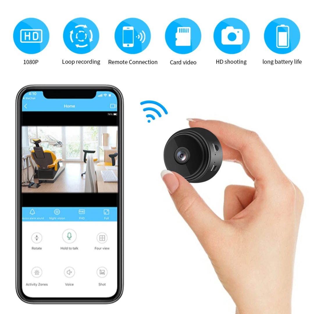 Frendorf | SpyCam Mini Kamera | HD, Drahtlos, Mit Magnethalterung
