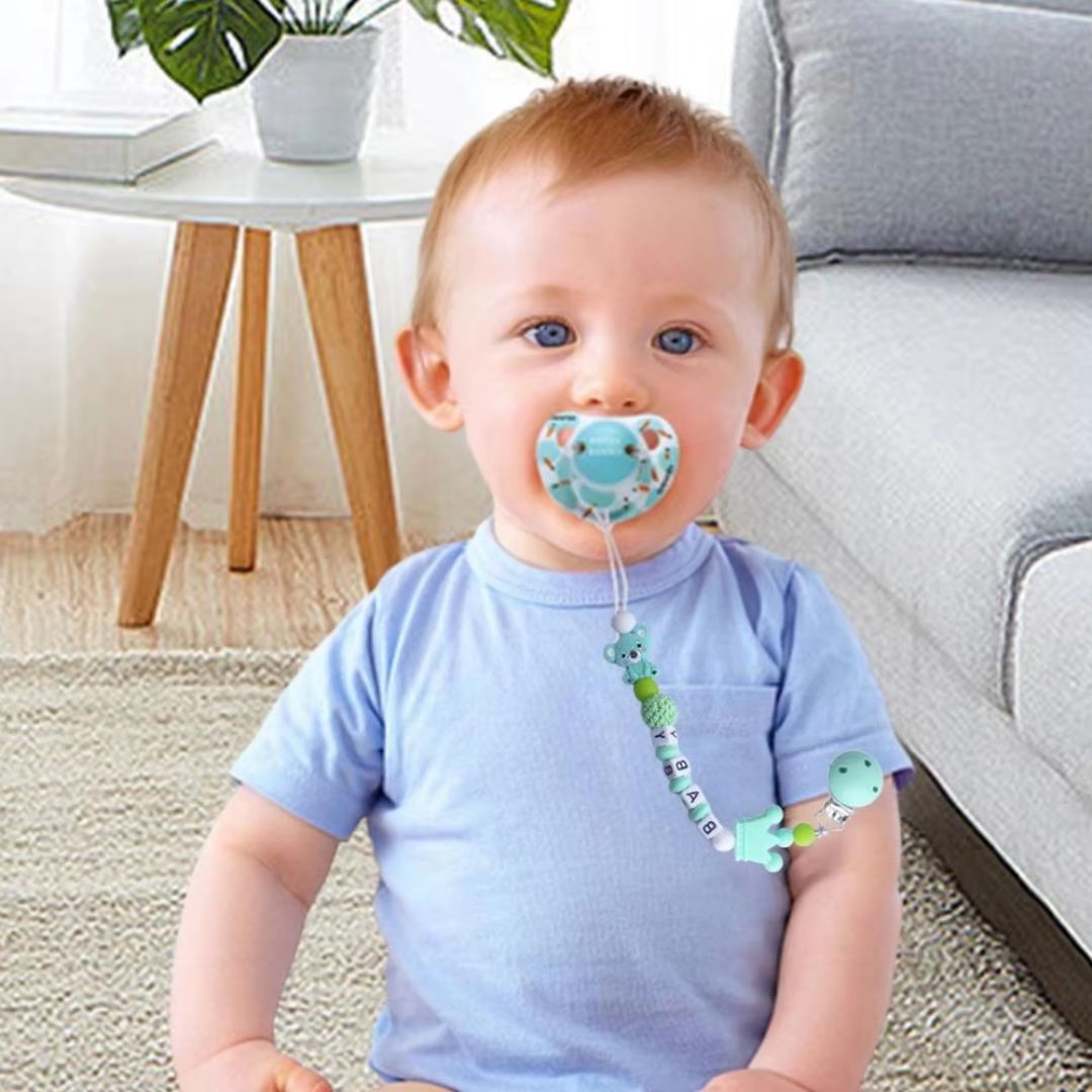 Frendorf | Baby Schnullerclip mit Krone und Bärchen