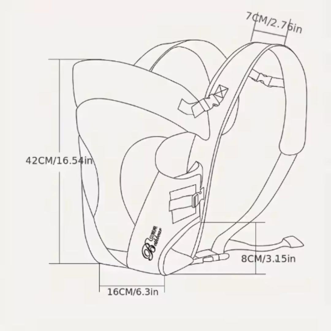 Frendorf | Babytrage Ergonomisch – Komfortable Bauch- und Rückentrage