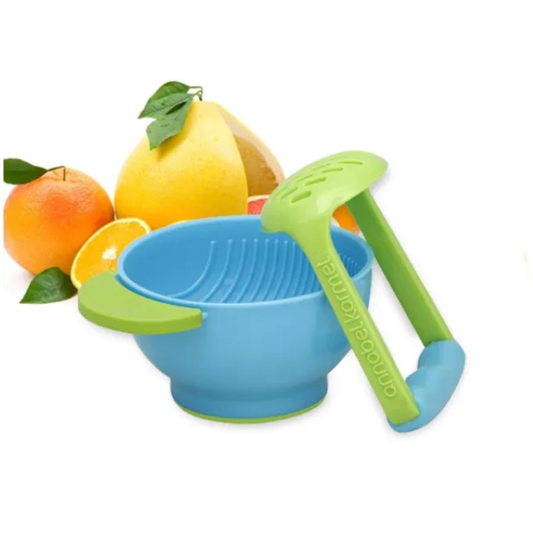 Frendorf | Baby Schleifschale mit Mahlhilfe – Rutschfeste Schale für Babynahrung