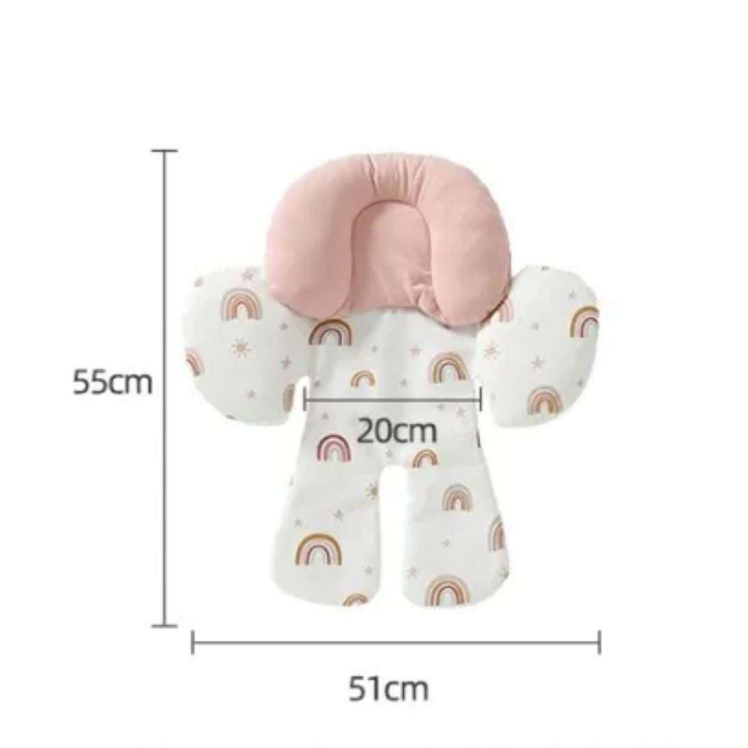 Frendorf | Baby Sitzverkleinerer mit Kopfstütze – Weiches Kissen für Babyschale & Kinderwagen